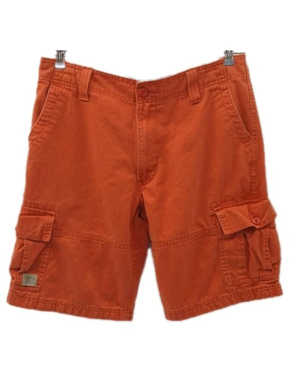 Levi Strauss Cargo Shorts Mens 30 Orange Casual Outdoor Western Utility Levi's